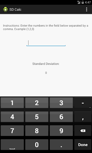 Standard Deviation Calculator