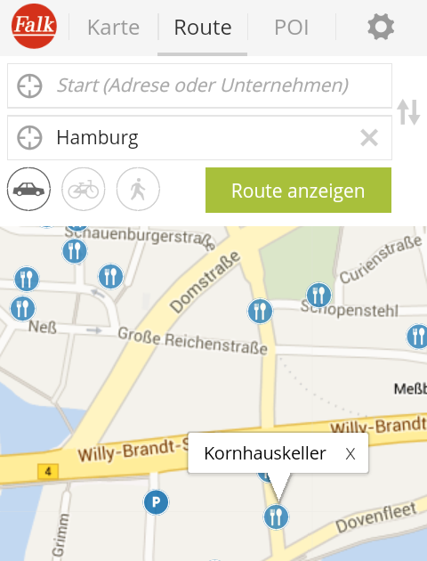 Google Maps Routenplaner Kostenlos Falk / Google Maps Routenplaner