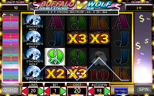 【免費博奕App】Wolf V Buffalo Run Free Slots-APP點子