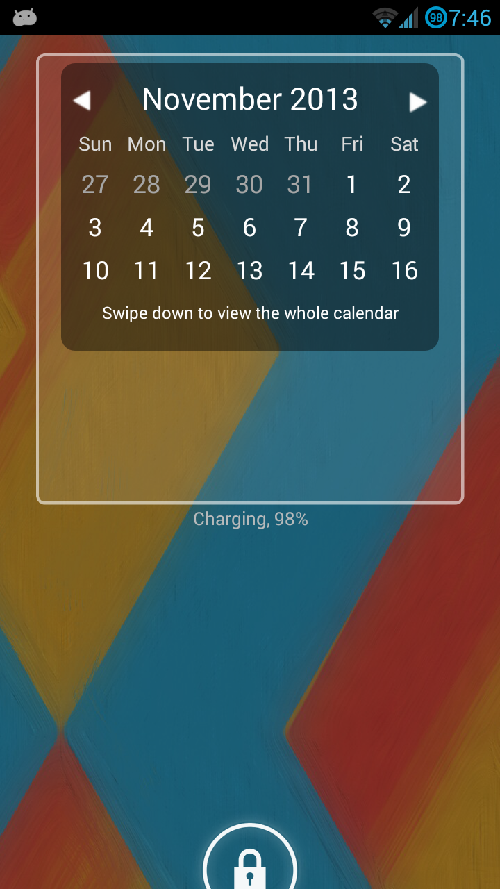 MCW Lockscreen Extension Screen 2