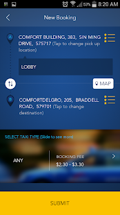   ComfortDelGro Taxi Booking App- screenshot thumbnail   