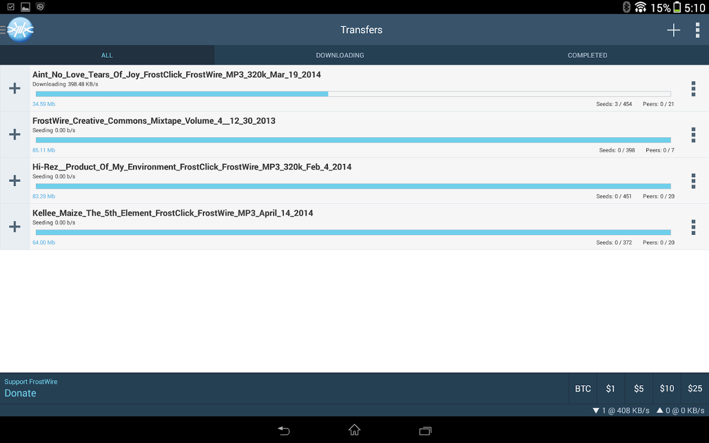 FrostWire - File Downloader - screenshot