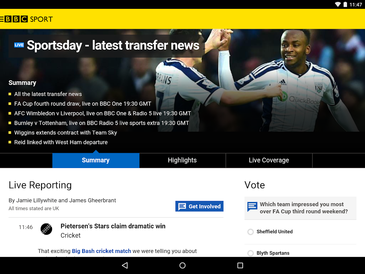 BBC Sport Android Apps on Google Play