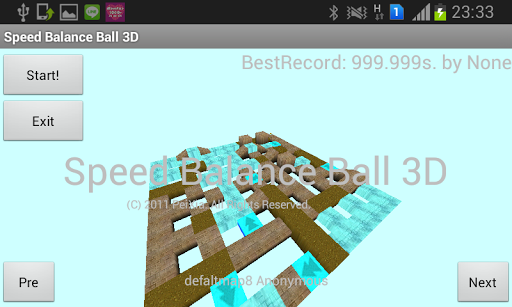 Speed balace ball 3D