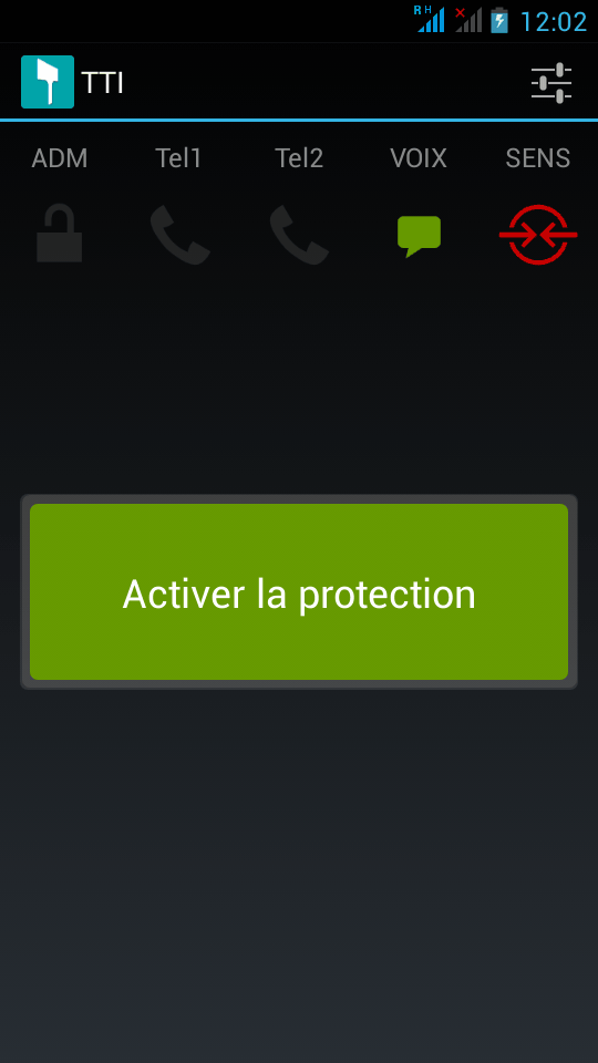 Android application TTI - Lone Worker screenshort