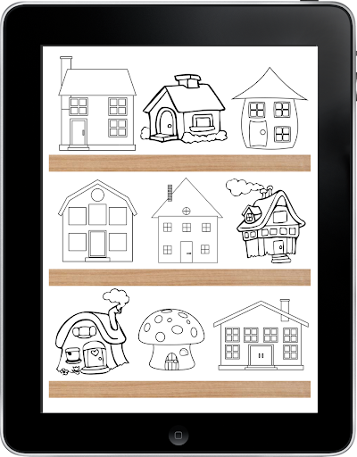 【免費漫畫App】房子動物著色遊戲-APP點子