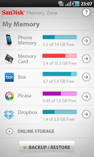 SanDisk Memory Zone Apk App Android