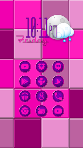 Andromeda Purple Pink Icons