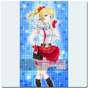 ラブライブ！ Battery Wallpaper_絵里 logo