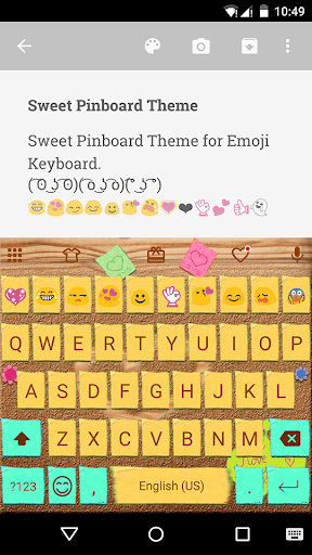 Sweet Pinboard Emoji Keyboard