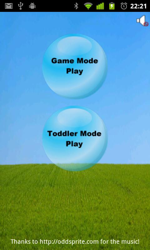 Android application Toddler Bubble Pop screenshort