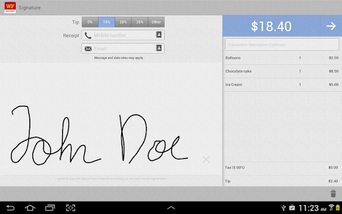 Free Download WF Mobile Merchant Tablet APK