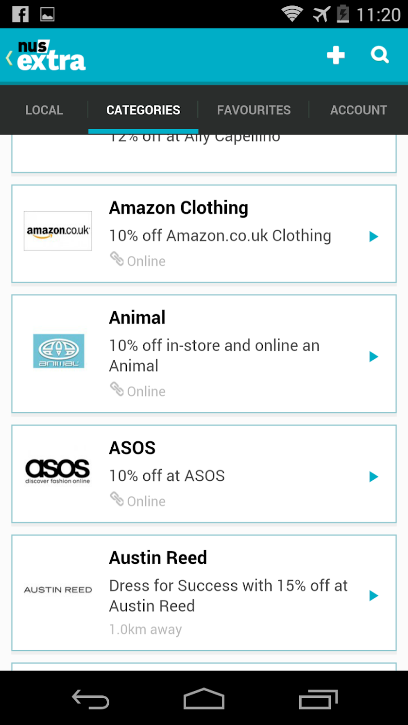 NUS extra - Student Discounts Screen 3