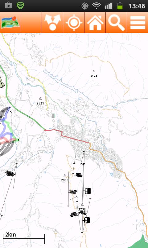 Android application Aspen Offline mappa Map screenshort