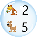 Math for kids mobile app icon