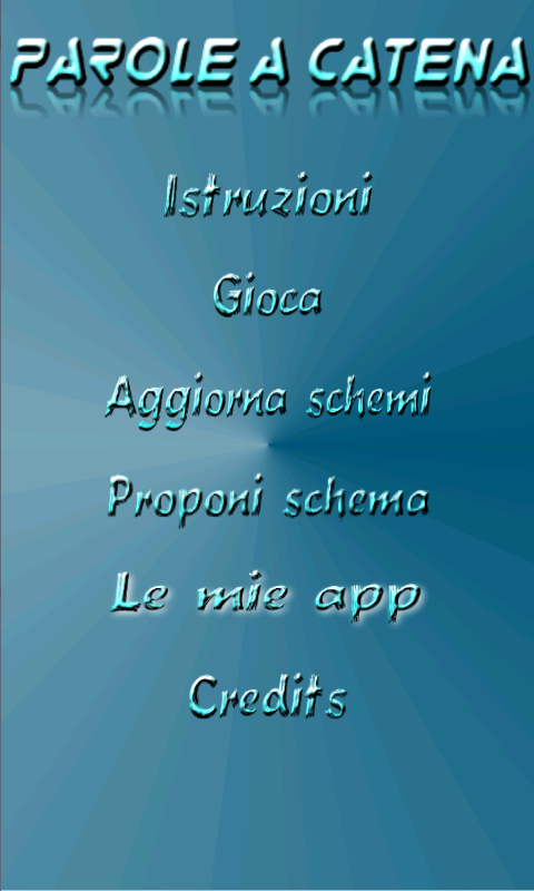 Android application Parole a Catena - Il Bersaglio screenshort
