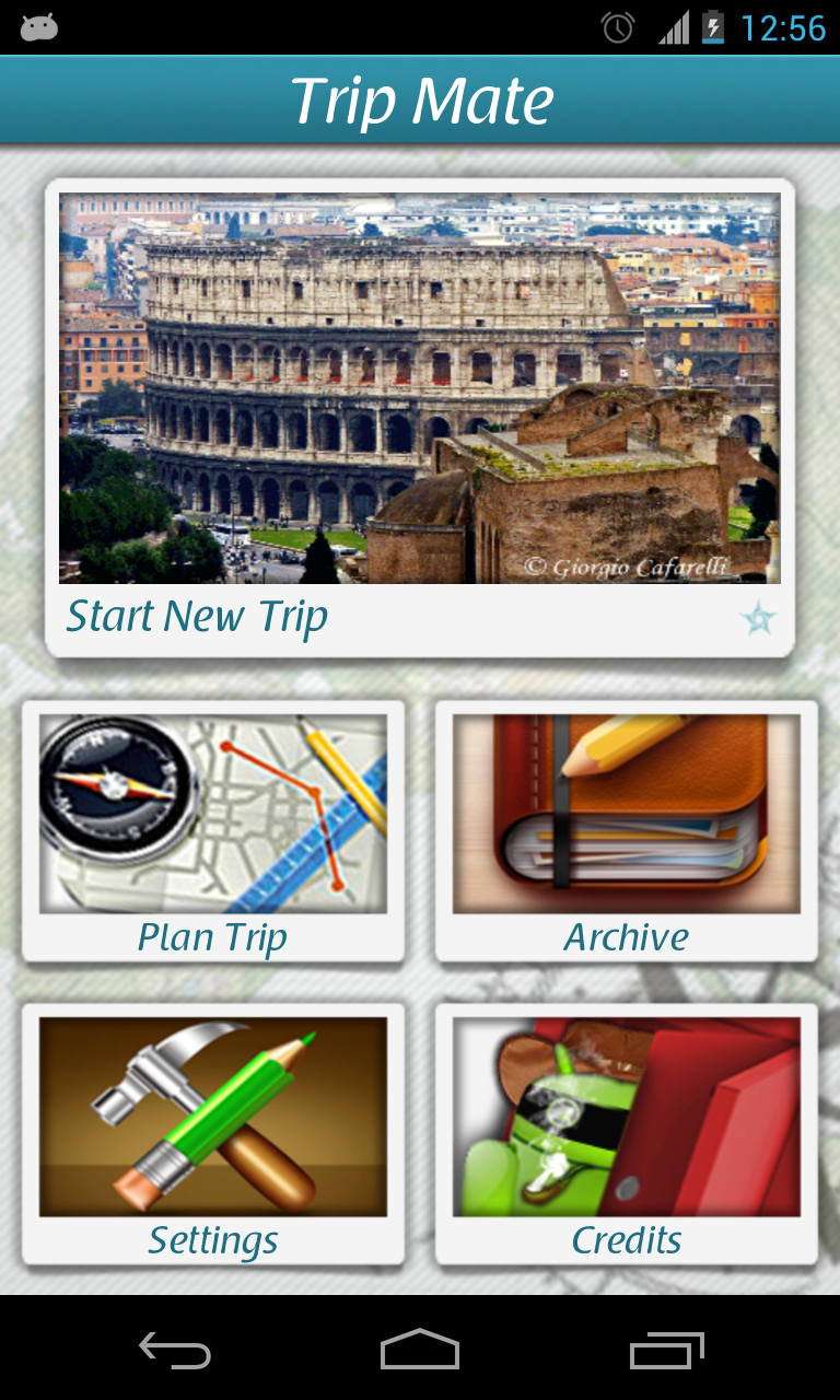 Trip Mate Screen 1