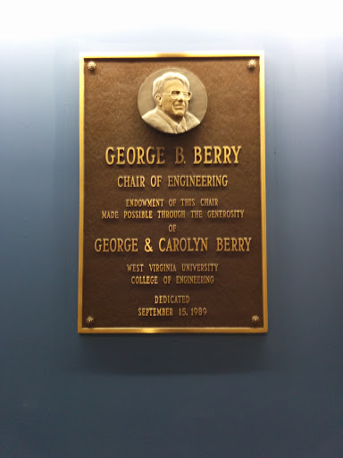 George B Berry Plaque