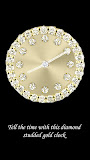 Diamond Gold Clock Widget
