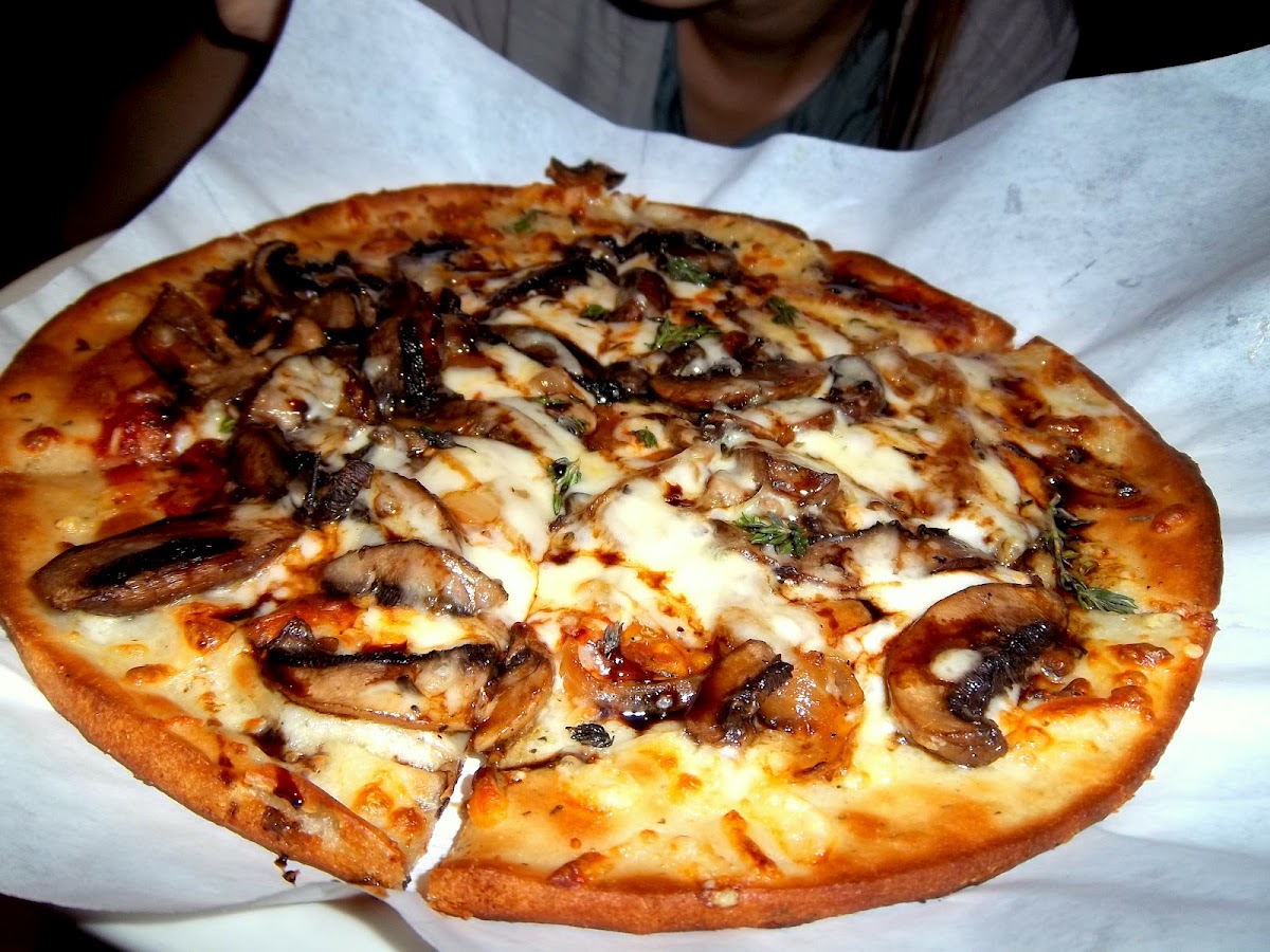 portobello mushroom gfree pizza