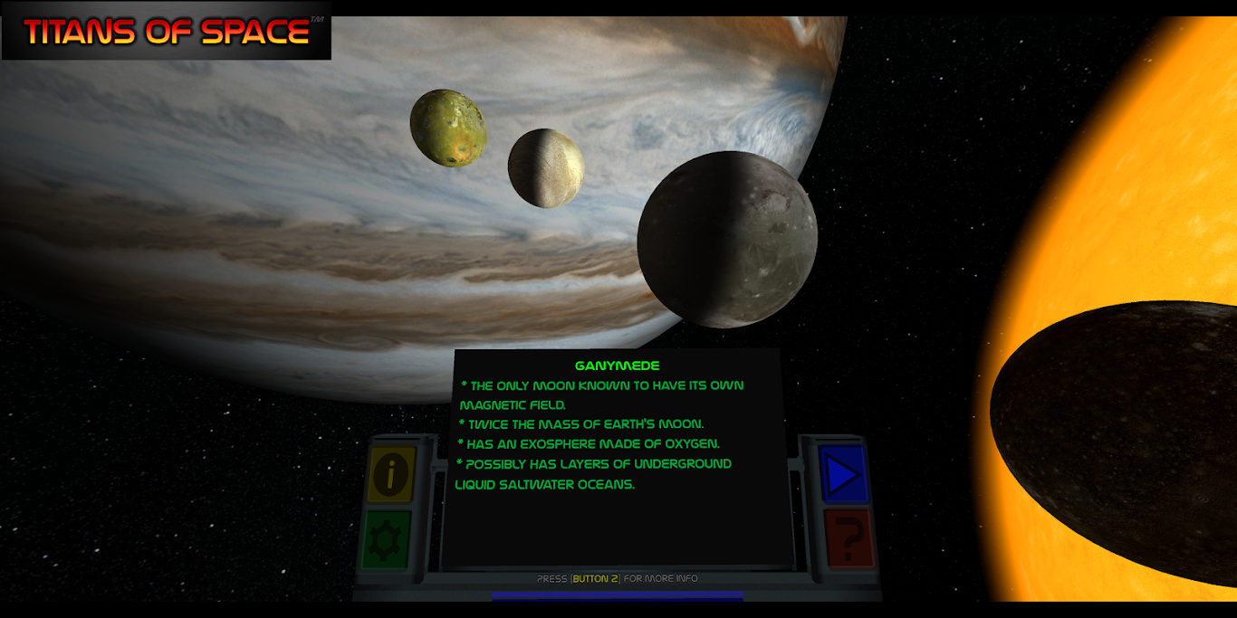 Imagen de muestra de la app Titans of Space
