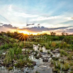 River Sunset by Danie Grundling - Uncategorized All Uncategorized