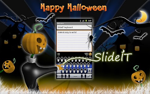 How to mod SlideIT Happy Halloween Skin patch 4.0 apk for bluestacks