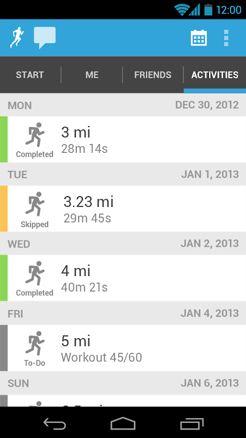 runkeeper activity tracker