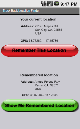 Track Back GPS Locator