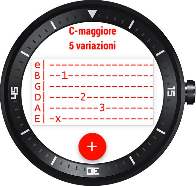 Android application Guitar Chords Wear screenshort