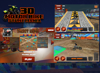   3D Motor Bike Stunt Mania- screenshot thumbnail   