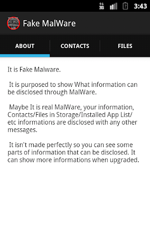 Fake Malware App