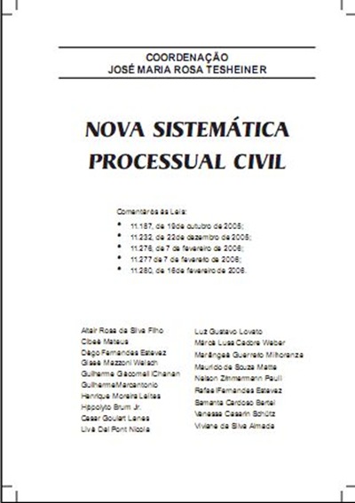 Nova Sistemática Processual Civil