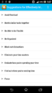 Time Management Tips - screenshot thumbnail