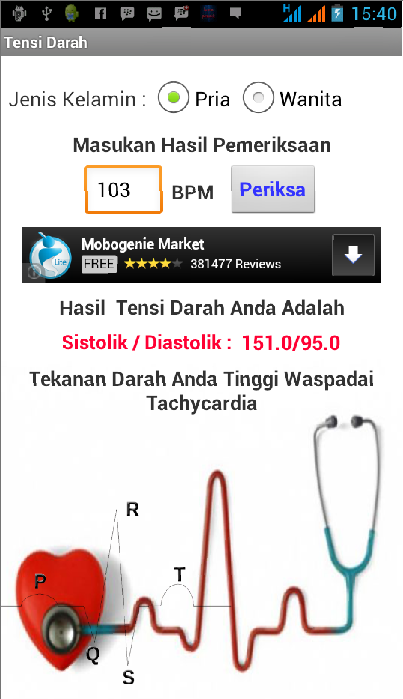 Tensi Darah Digital Screen 2