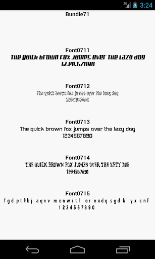 Fonts for FlipFont 71