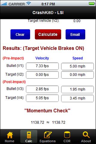 CrashKit - Low Speed Impacts Screen 3