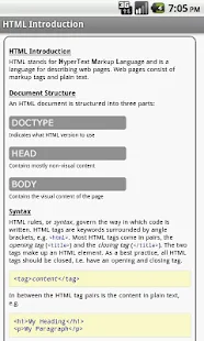 HTML Pro Quick Guide - screenshot thumbnail