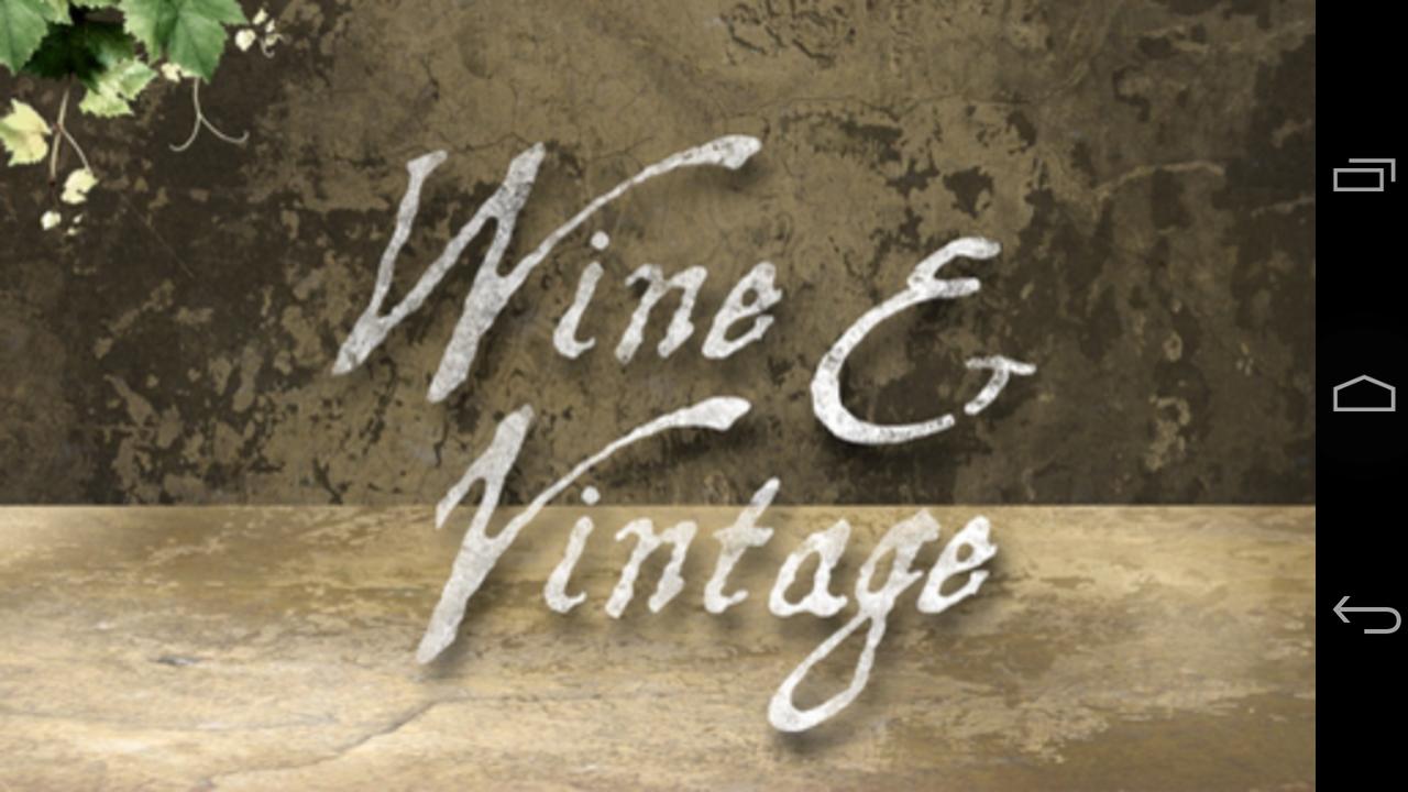 Android application Wine &amp; Vintage screenshort