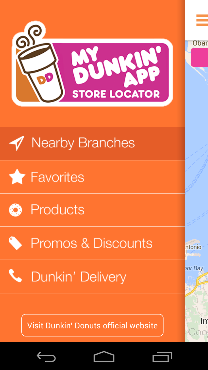My Dunkin App Screen 1