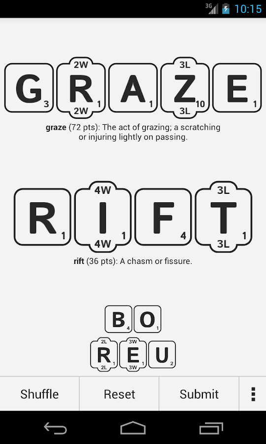    Wordiest- screenshot  