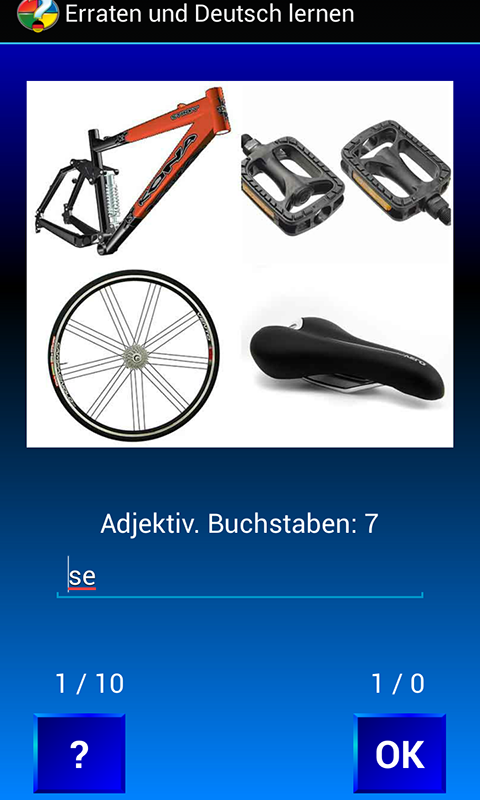 Erraten und Deutsch lernen Screen 2