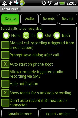Call Recorder Galaxy S2/S3/S4 - screenshot