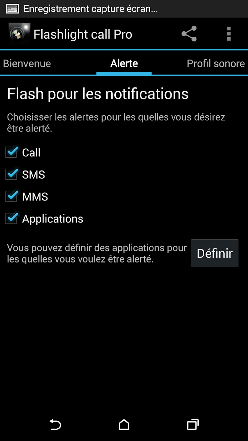 Flashlight Call Pro Screen 3