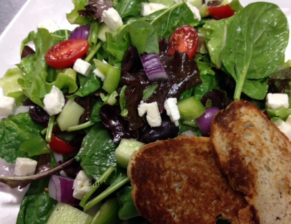 Greek Salad & French Bread