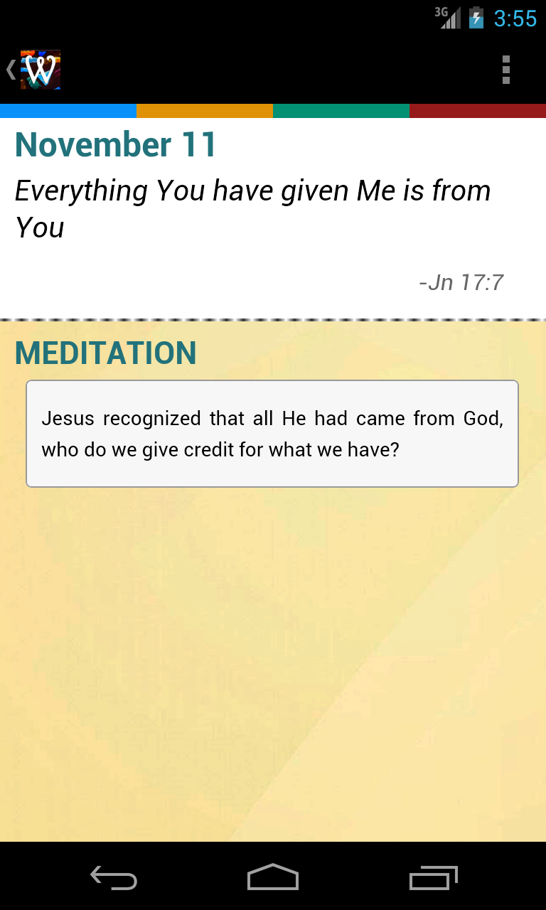 Words with Jesus Screen 2
