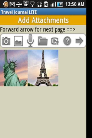 Travel Budget &amp; Event Journal Screen 2