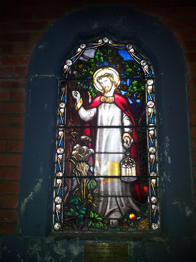 Colored Glass Portrait of Jesus