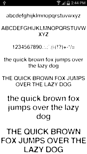 Fonts for FlipFont 16