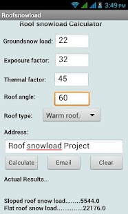 Roof Snow Load Calculator Screenshots 1